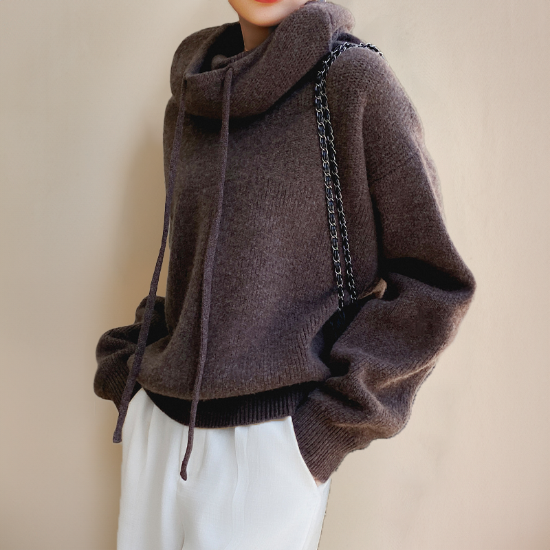 Turtleneck Tröja för Kvinna i Merinoull – Elegant Design och Bekväm Passform, Perfekt för Vardags- och Festliga Tillfällen 6