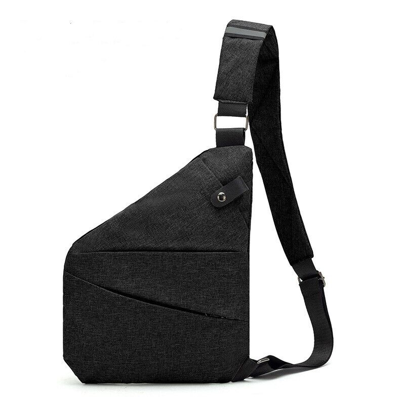 Unisex Crossbody Väska Vattentålig Robust Material Med Djupa Fickor 12
