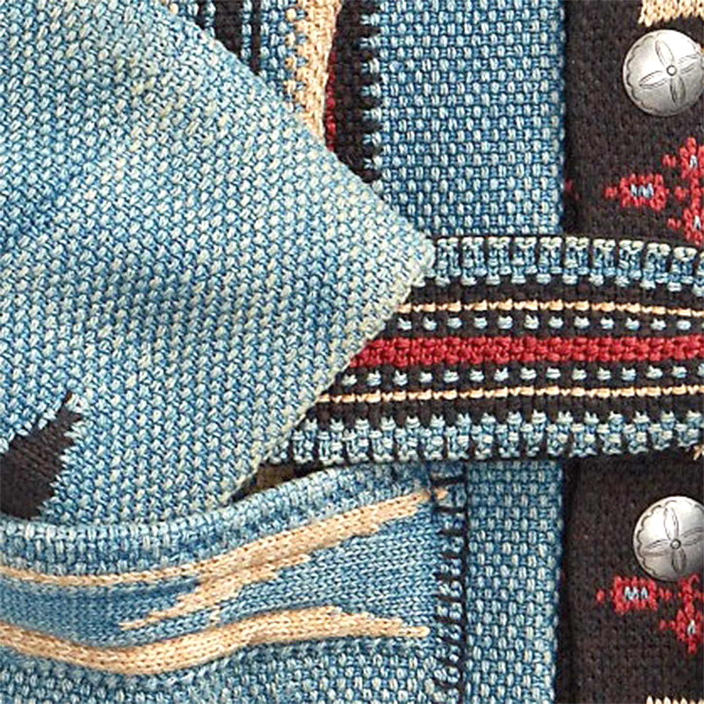 Dam Kofta Lång Vintage Stil Handgjord Ull med Schalkrage 5