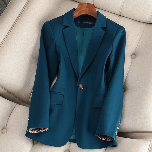 Dam Blazer Modern Design HÄllbart Material Elegant Silhuett-1
