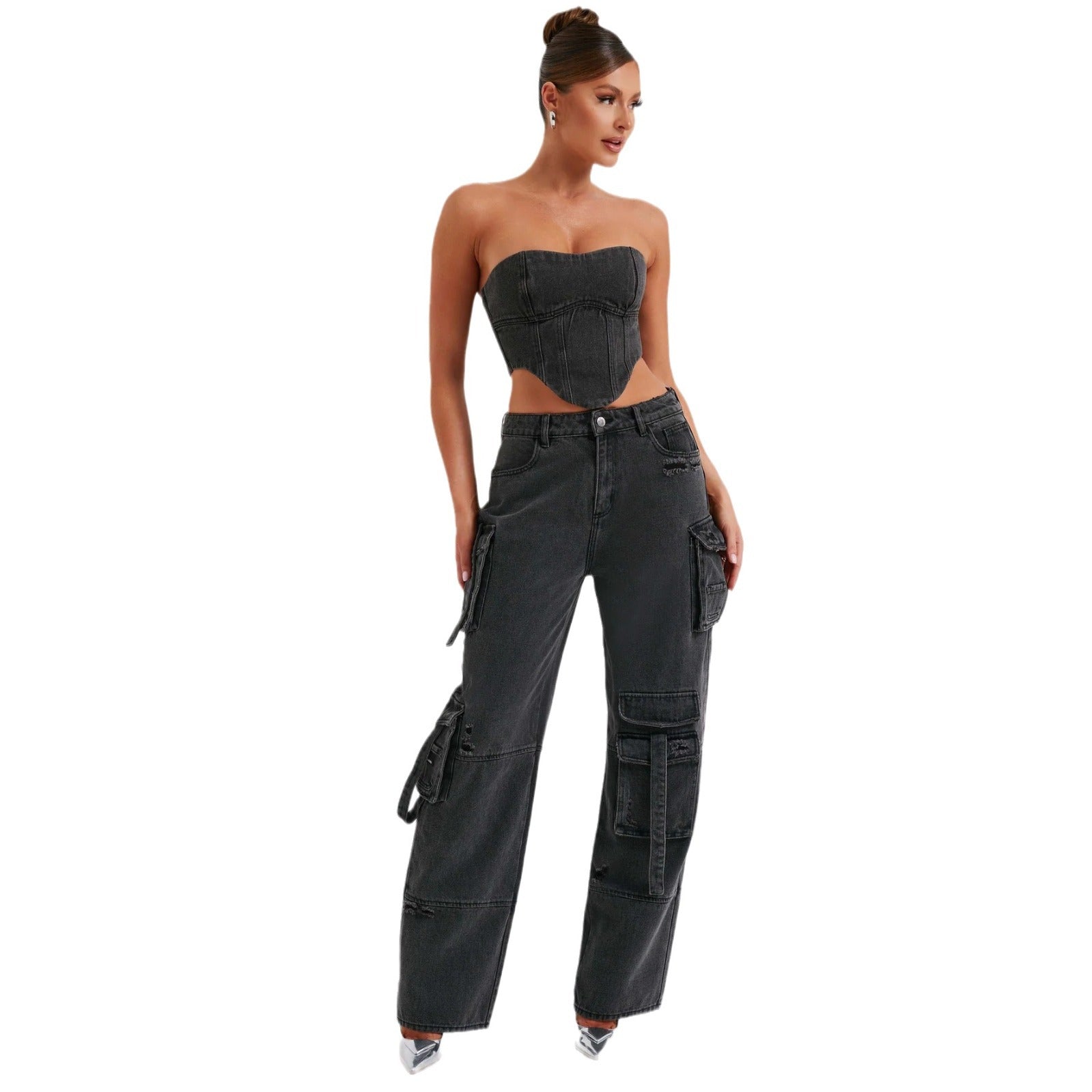Snygga Byxor Dam Bred Ben Denim-2