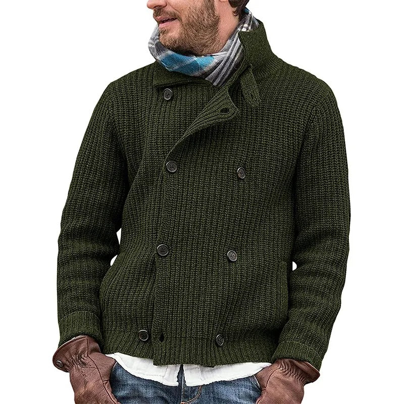 Variant image for Lång Kofta Dam Vintage Stil Mjuk Akrylblandning-9