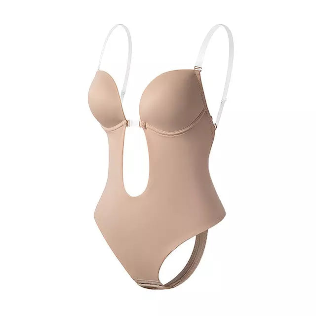 Variant image for Dam Bodysuit Djup V-halsavsnitt Nylon Spandex-6