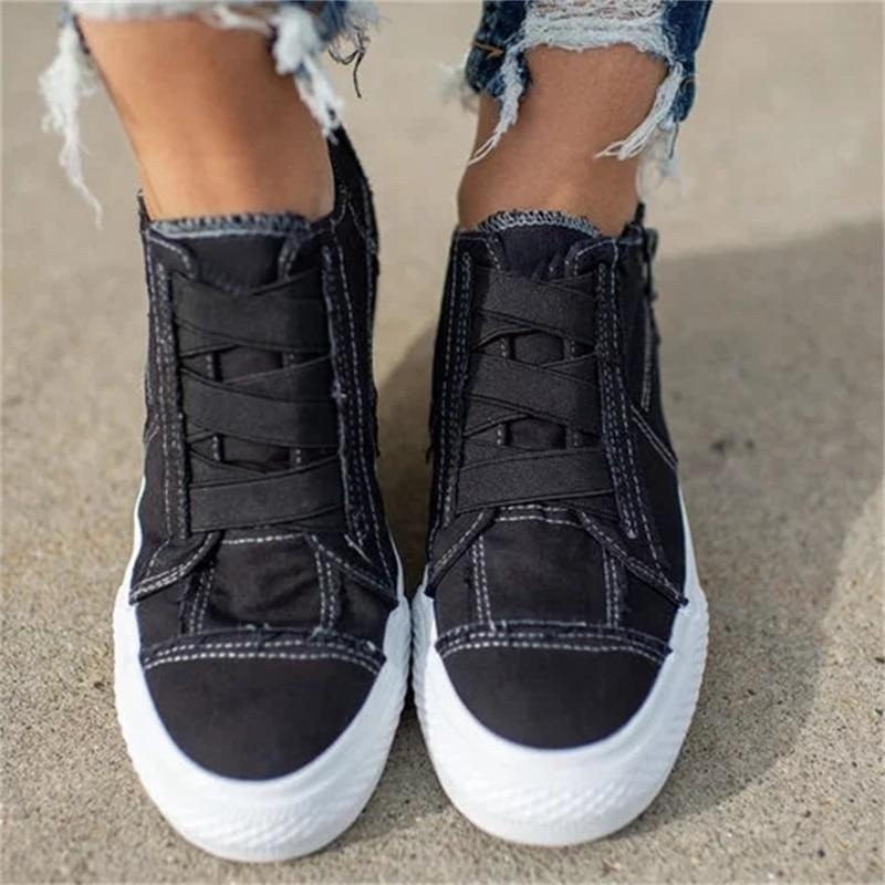 Variant image for Herr Sneakers Denim Med Dragkedja Casual Skor-9