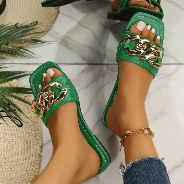 Variant image for Dam Tofflor Kedjedetaljer Syntetisk Material-37