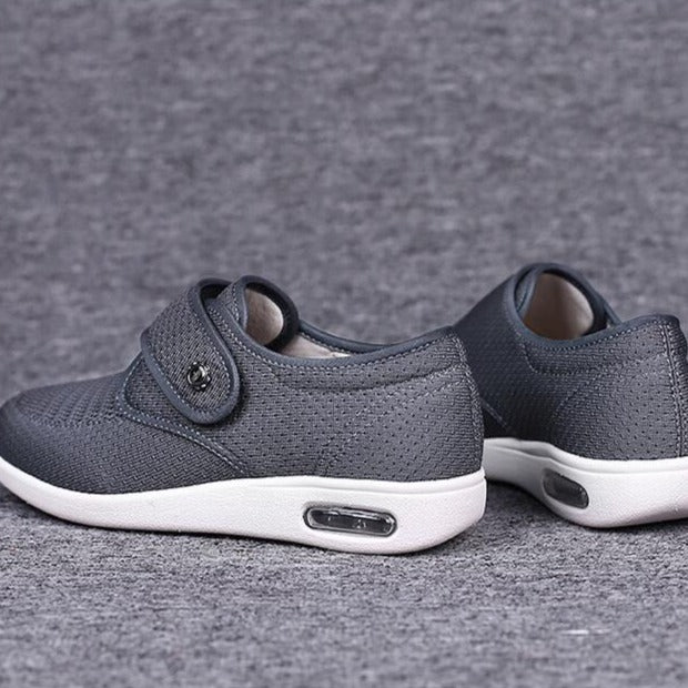 Dam Slip-On Pantoletter för Bredare Fötter Lätt Andningsbart Tyg-6