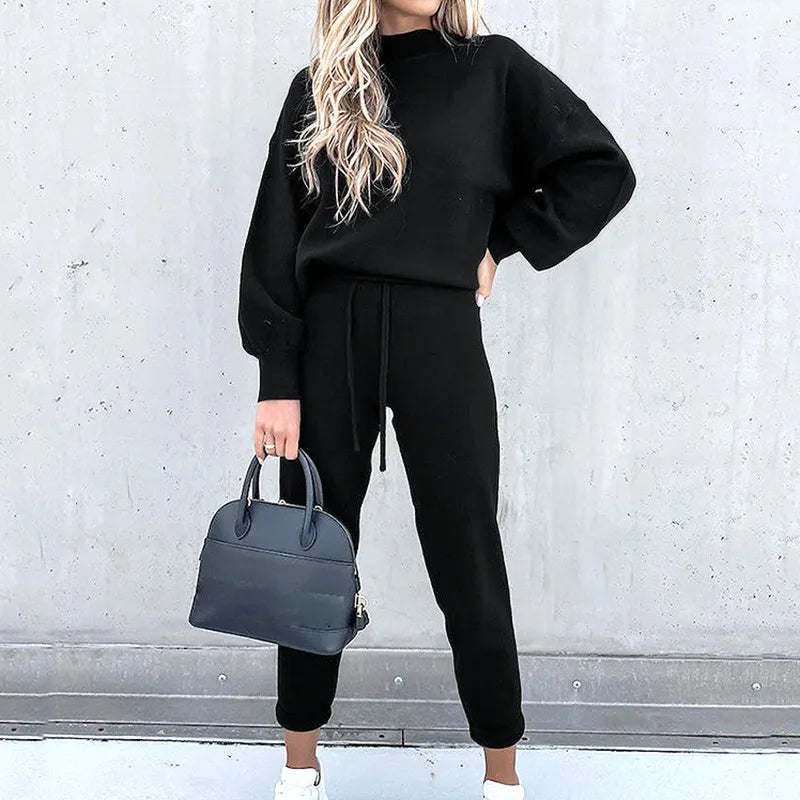 Dam Joggingdräkt Bekväm Loungewear Bomullsmix 9