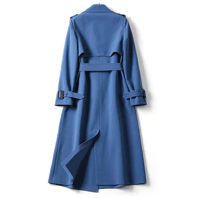 Dam Trench Coat Vattentät Klassisk Stil-6