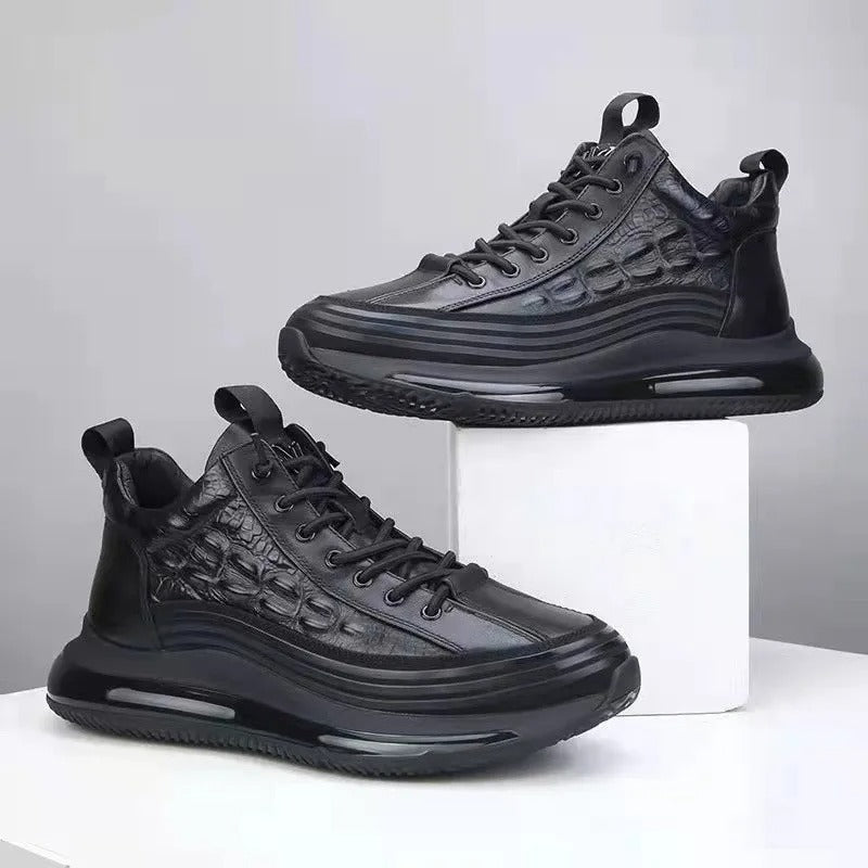 Variant image for Herr Sneakers 3D Krokodildesign Andningsbart PU Med Gummisula-1