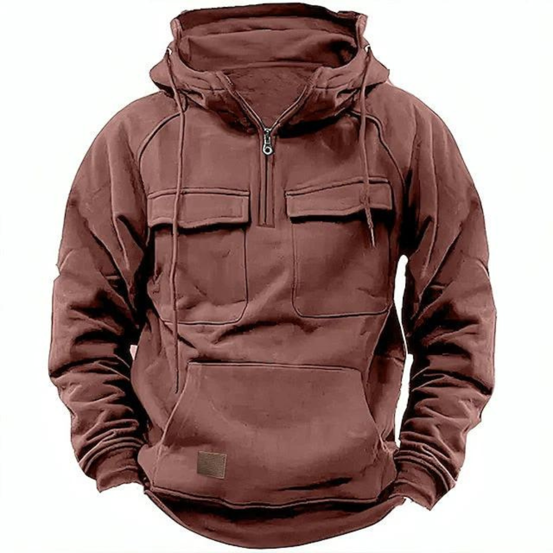 Variant image for Herr Taktisk Hoodie Halvzip Polyester-31