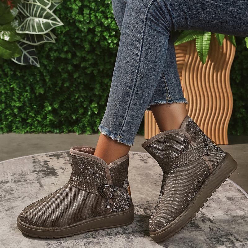 Variant image for Vinterstövlar Dam Vadderade Vattentåliga Fodrade-1