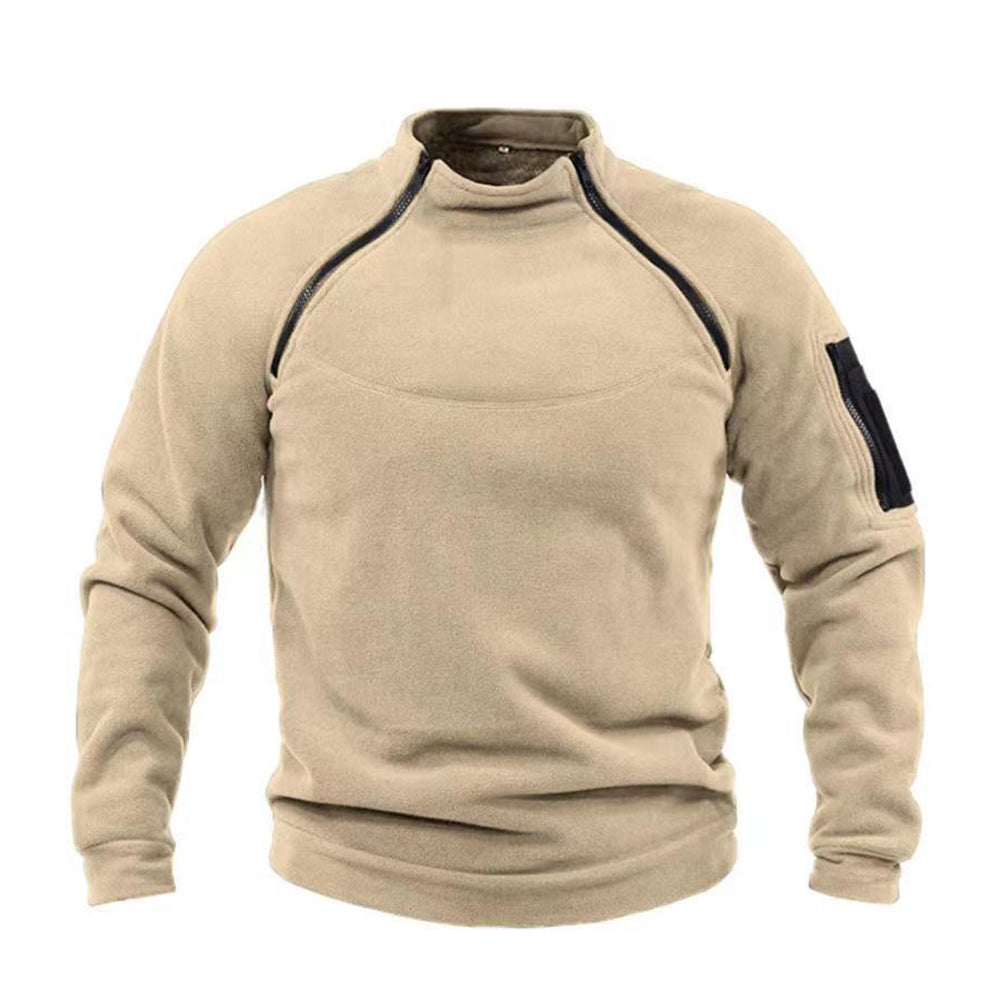 Herren Fleecetröja Militärstil Polyester För Utomhusbruk-4