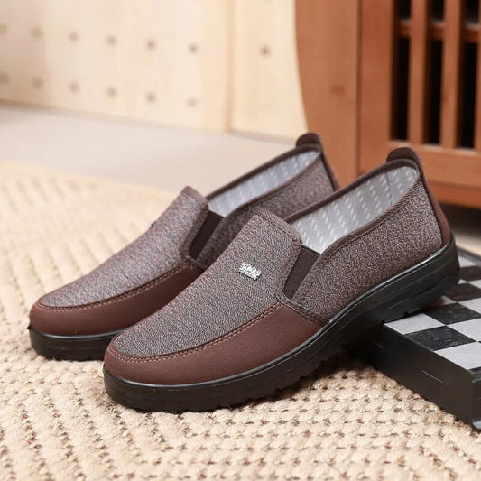 Herrskor Anti-Slip Design Andningsbart Material för Fritid och Kontor-1