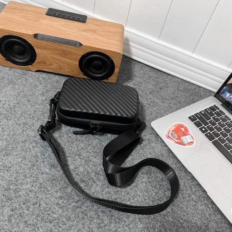 Dam Axelväska Fyrkantig Vattentålig Hård Konstruktion-3