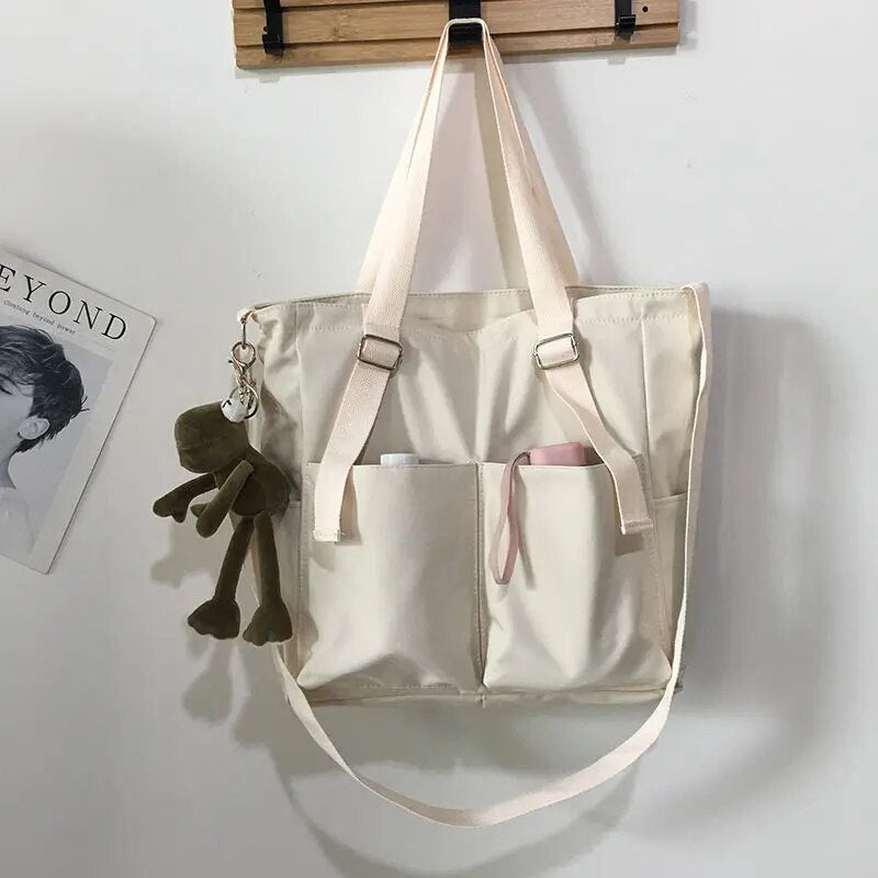 Kvinnors Vattentät Crossbody Väska Rymlig Oxford med Dragkedja 9
