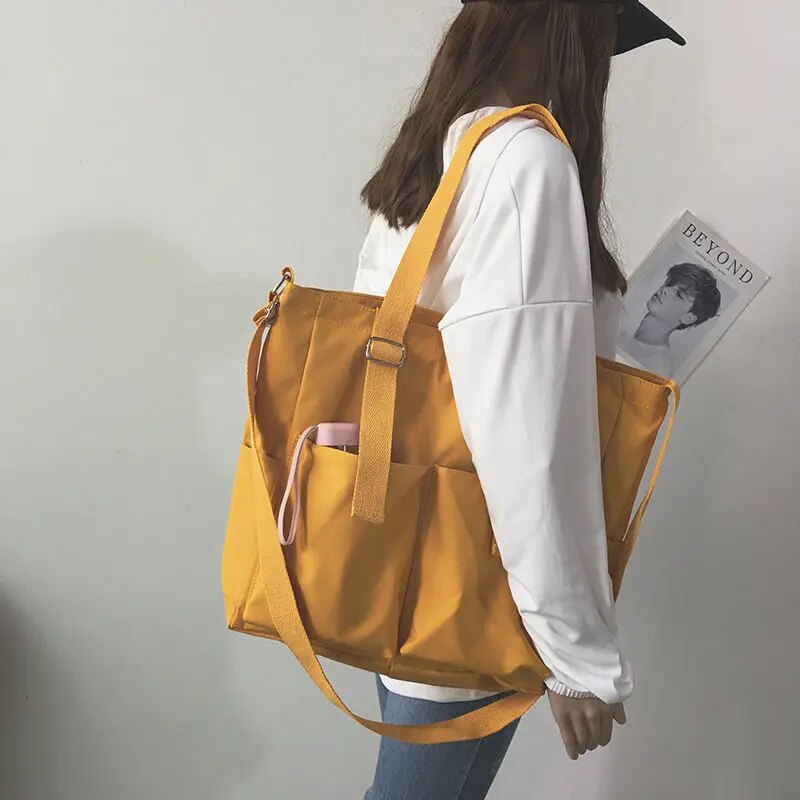 Kvinnors Vattentät Crossbody Väska Rymlig Oxford med Dragkedja 3