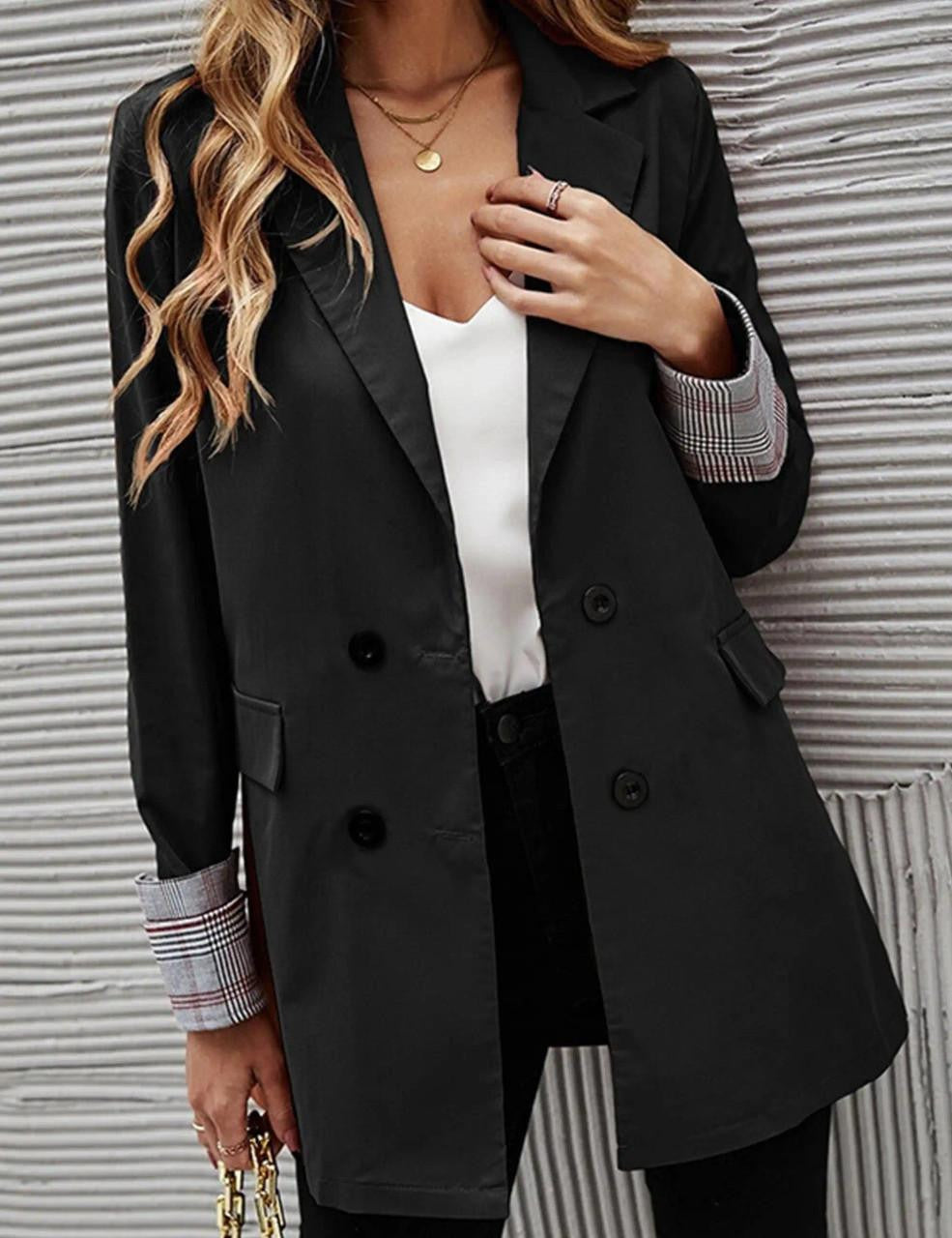 Kvinnors Blazerjacka Elegant Högkvalitativ Polyester Viskos 2