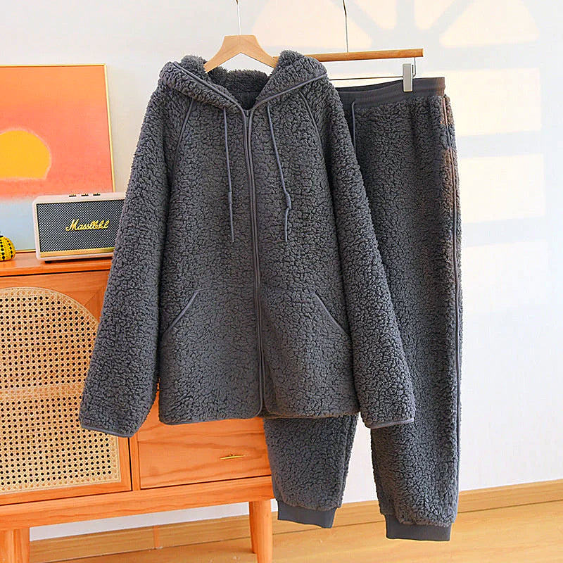 Mjuk Och Andningsbar Dam Pyjamas Set i Bomull – Bekväma Pyjamasbyxor Dam för Avkoppling och Sömn 4