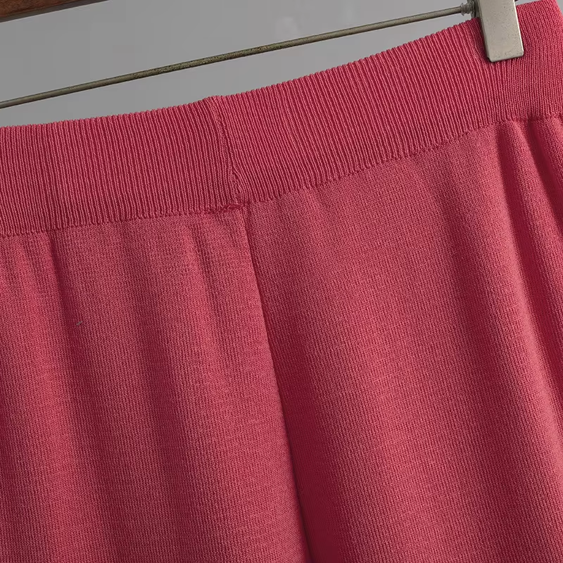 Kvinnors Co-ord Satsning Kortärmad Viskosfiber-4