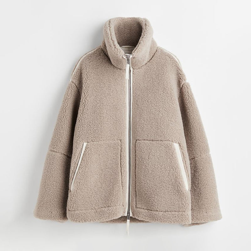 Variant image for Vinterjacka Dam Teddy Fleece Modern Design för Kalla Dagar-7