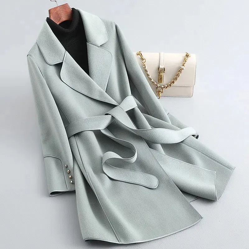 Damjacka Slim-Fit Trench Coat 100% Ull-2