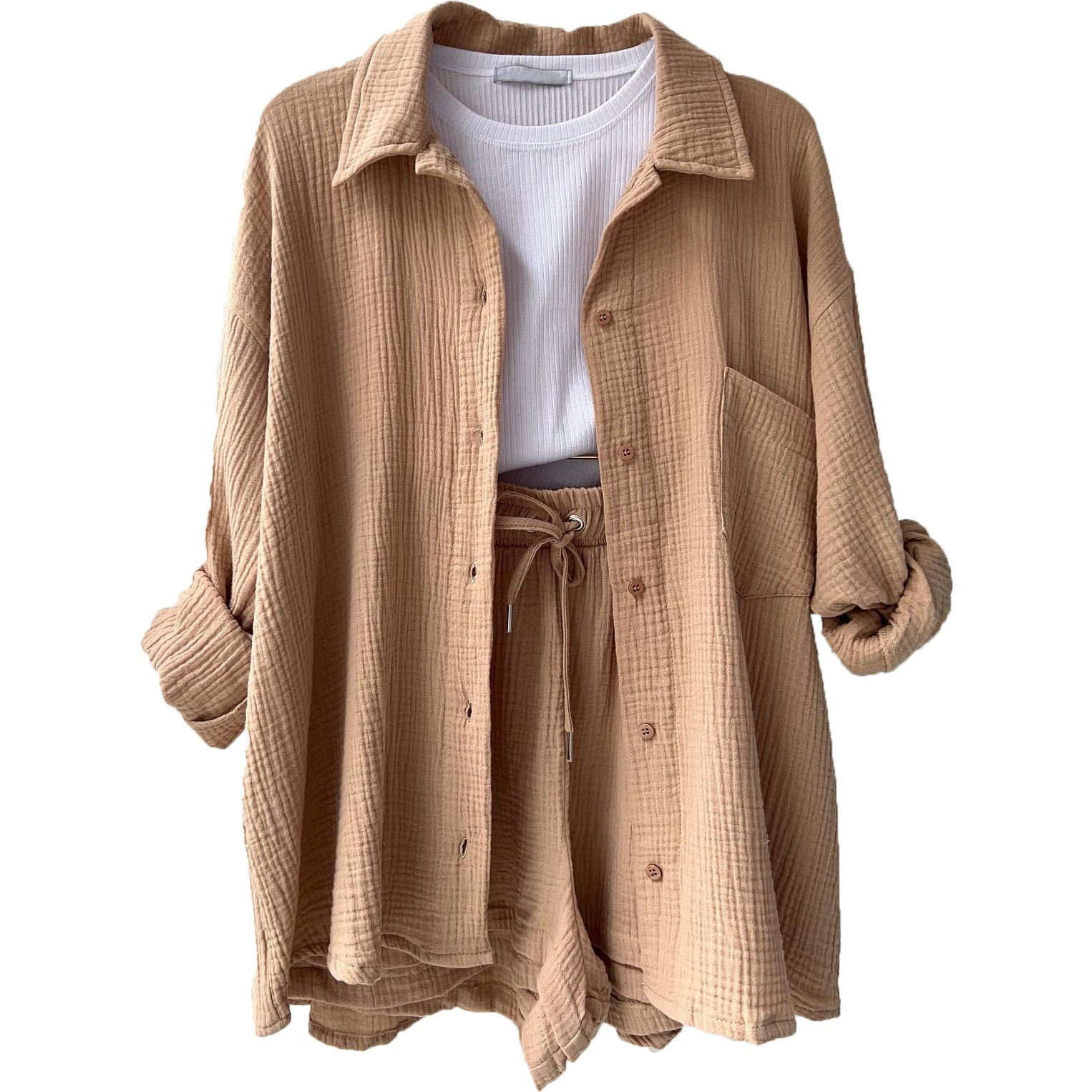 Loungewear Dam Trendig Komfort Mjuk Bomull-2