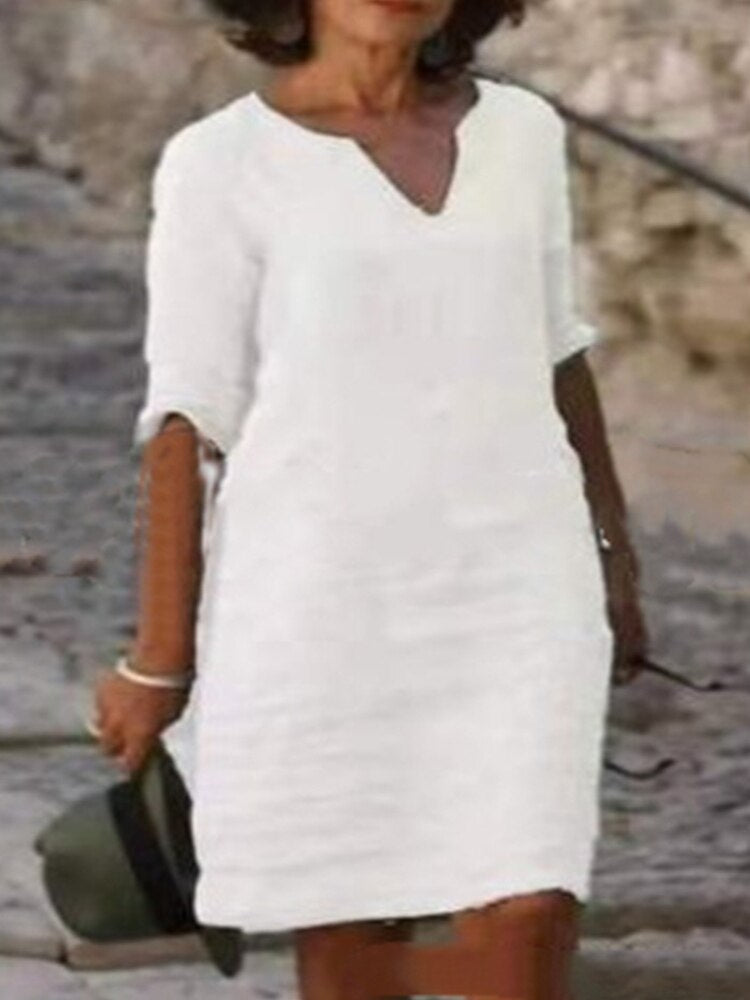 Variant image for Dam Midiklänning Avslappnad Lätt Material-73