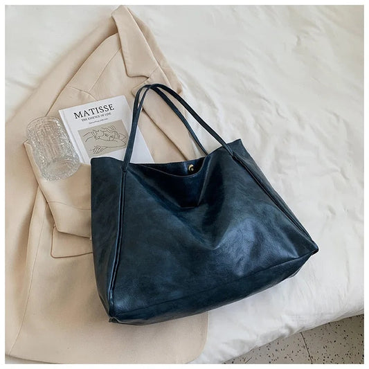 Dam Bärväska Retro PU-Läder Rymlig Elegant 1