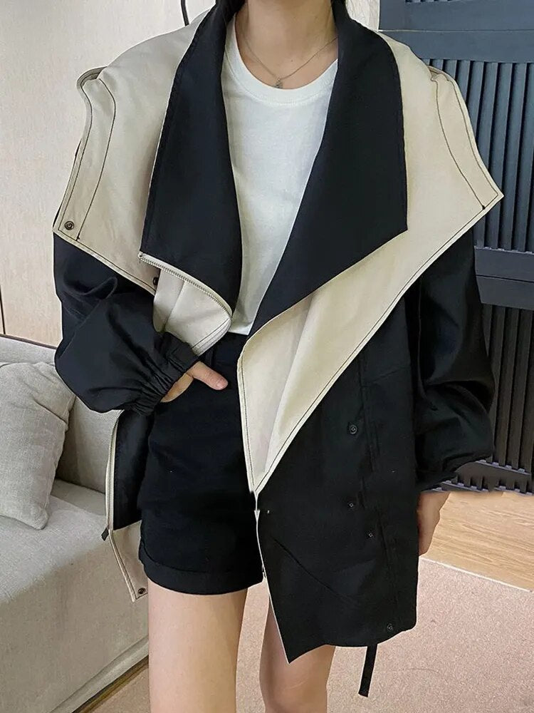 Dam Lång Vinterjacka Klassisk Polyester för Kalla Dagar-3