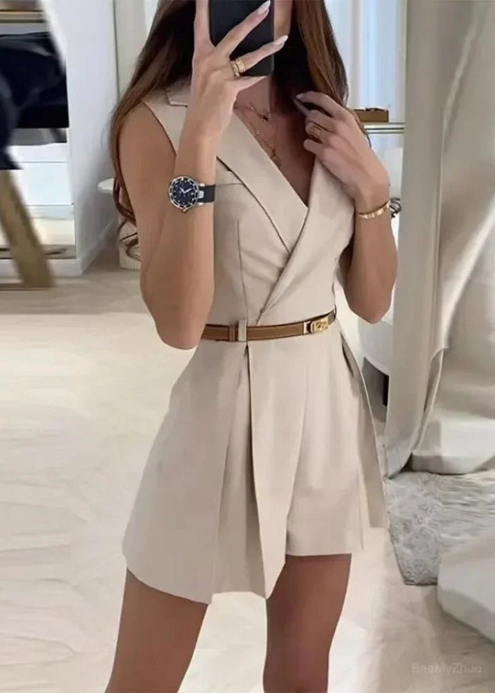 Variant image for Damen-Jumpsuit, tailliertes Design, mit Gürtel, stretchiger Stoff-6