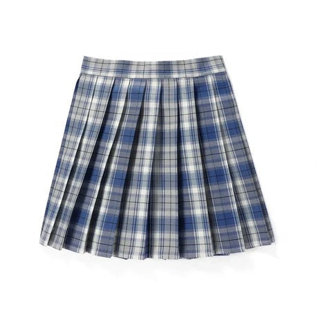 Kvinnors Midi Kjol Veckad Polyester med Röda Accenter-6