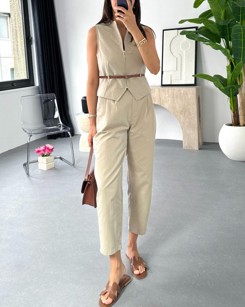 Tvådelat Set Dam Chic Design Polyester och Bomull 1