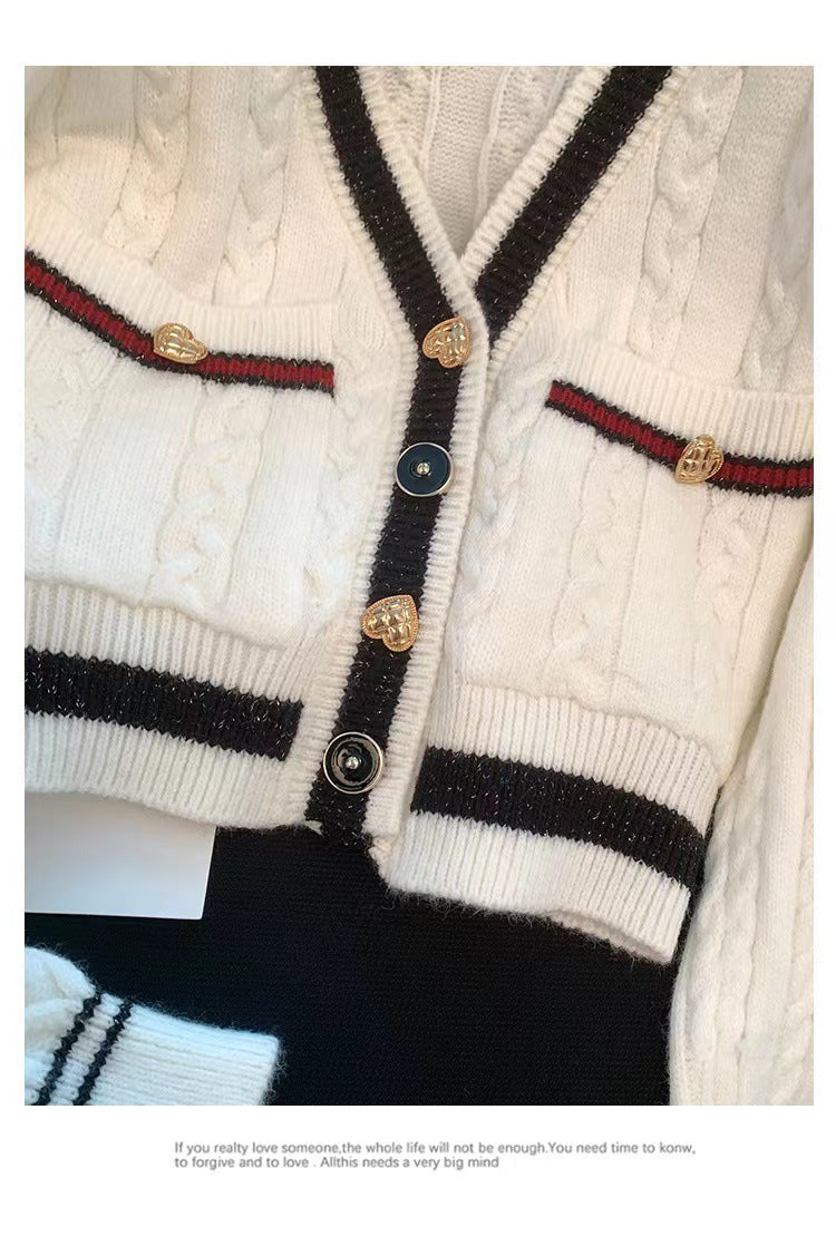 Lång Stickad Kofta för Dam i Akryl – Modern Cardigan för Kalla Dagar, Perfekt för Lager-på-Lager Styling 5