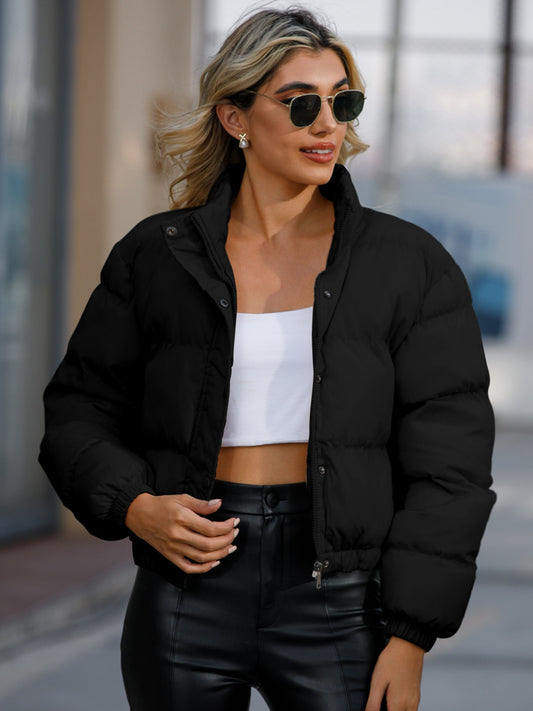 LÄng Vinterjacka Dam Casual Vadderad Polyester-1
