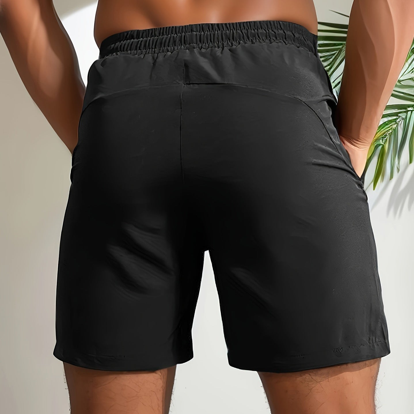 Herr Sportshorts Snabbtorkande Andningsbara Polyester-2