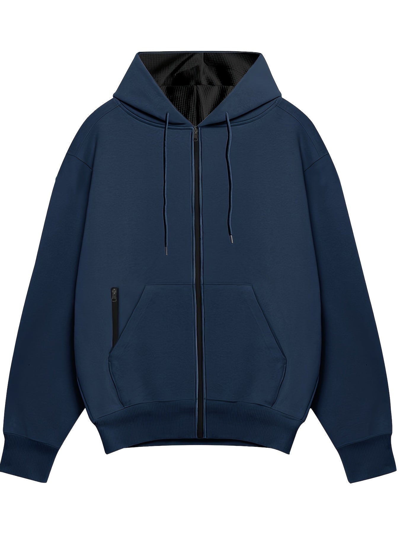 Dam Hoodie Med Dragkedja Mjuk Andningsbar Tyg-5