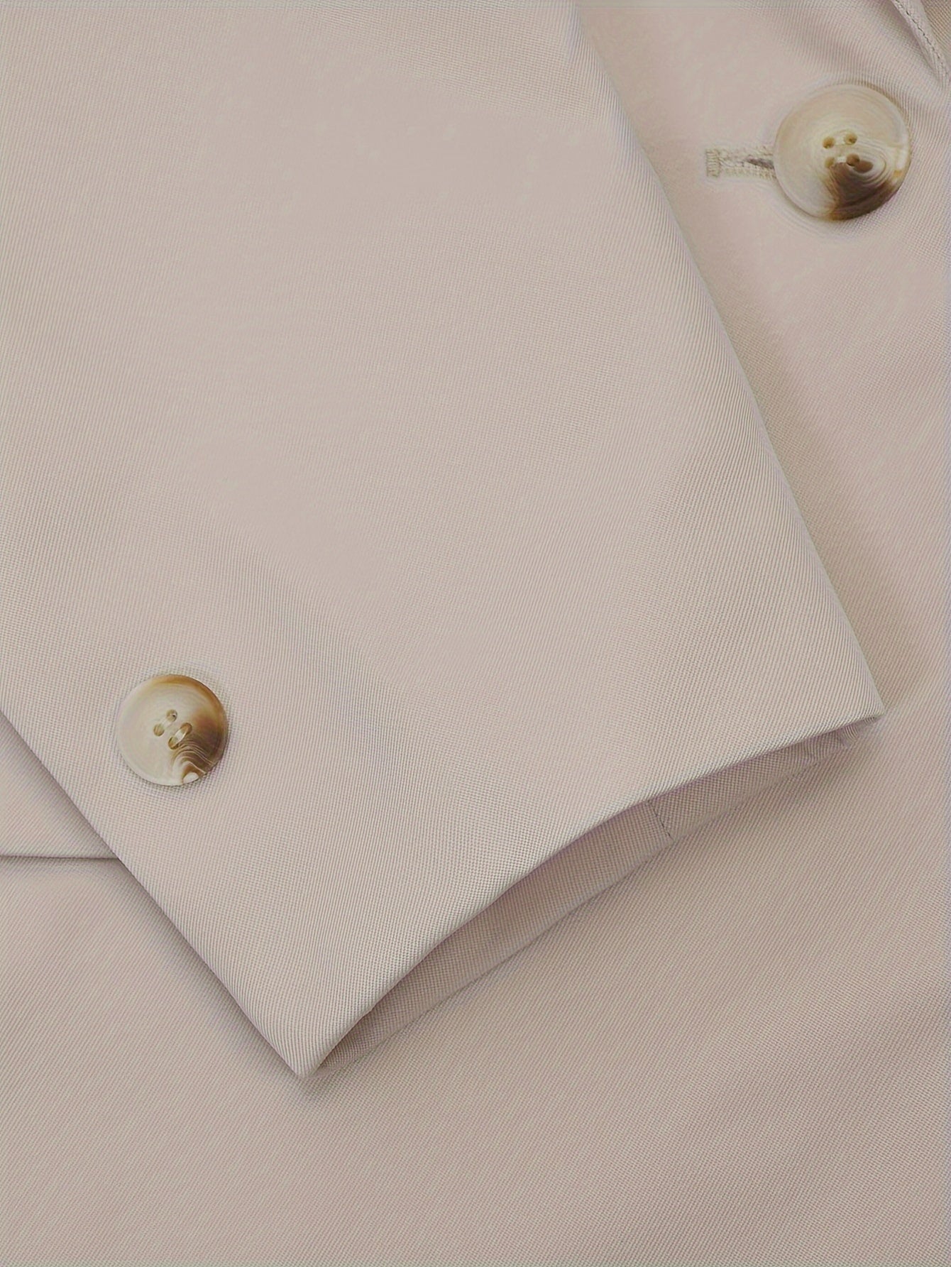 Dam Blazer Reversibel Krage 100% Polyester Casual Lång Ärmar-4