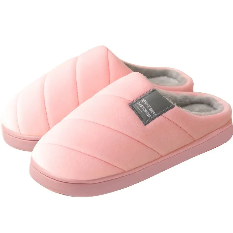 Unisex Tofflor Mjuka Plysch med Halkfri Sula-4