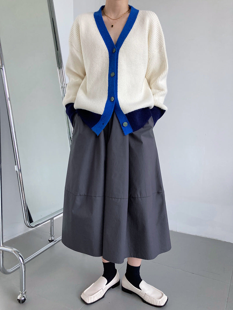 Dam Kardigan Modern Design Mjuk Akryl-3