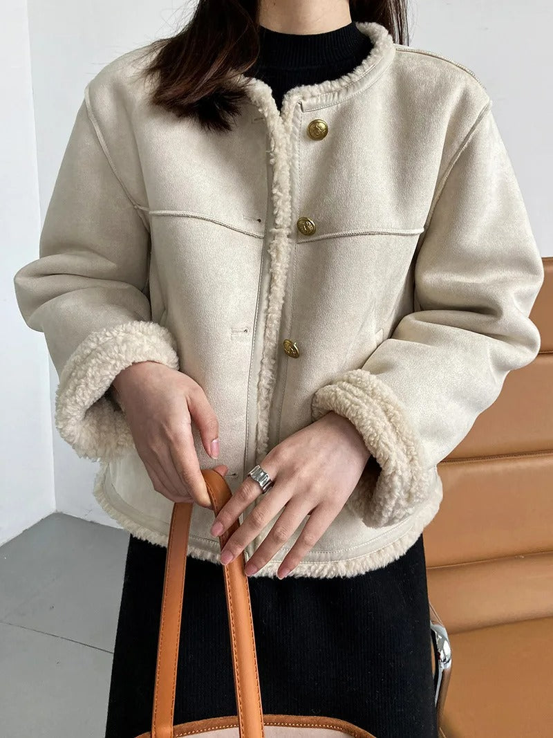 Variant image for Damjacka Plysch Elegant Design Mjuk och Bekväm-5