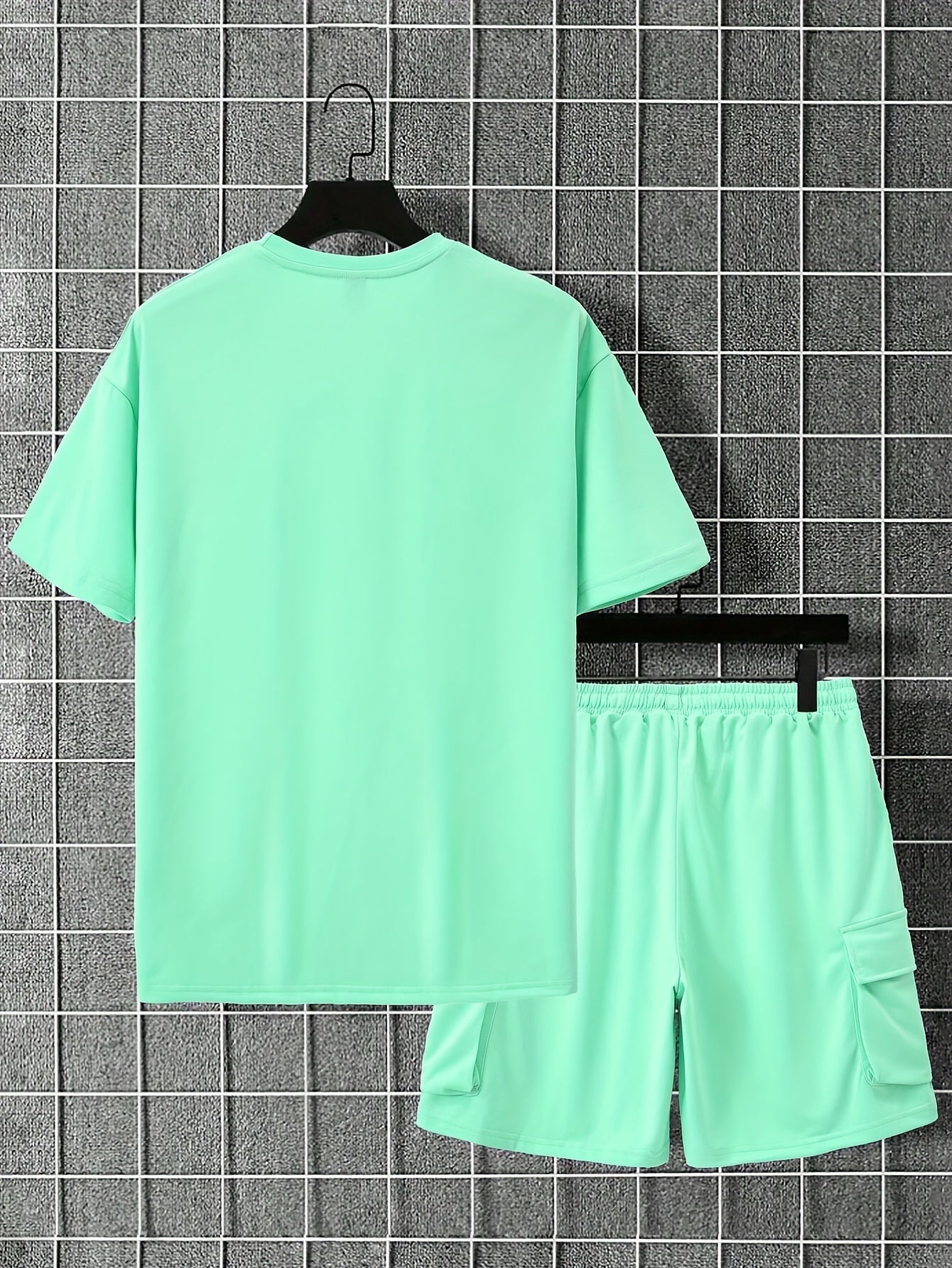 Dam 2-delad Uppsättning Rund Halsringning Polyester Casual 6