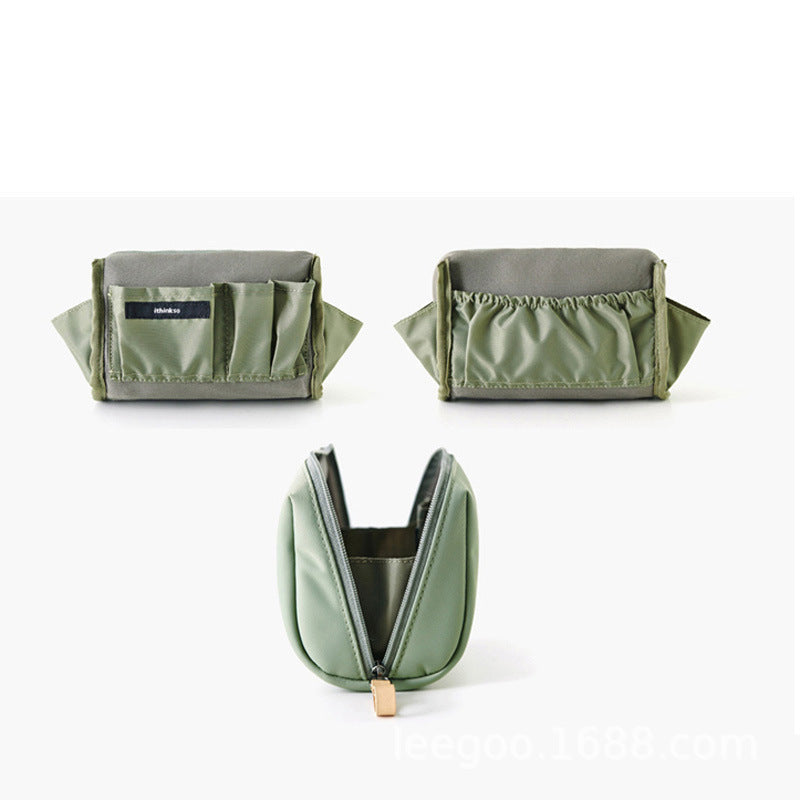 Kvinnors Kosmetisk Väska Dubbel Dragkedja Nylon-2