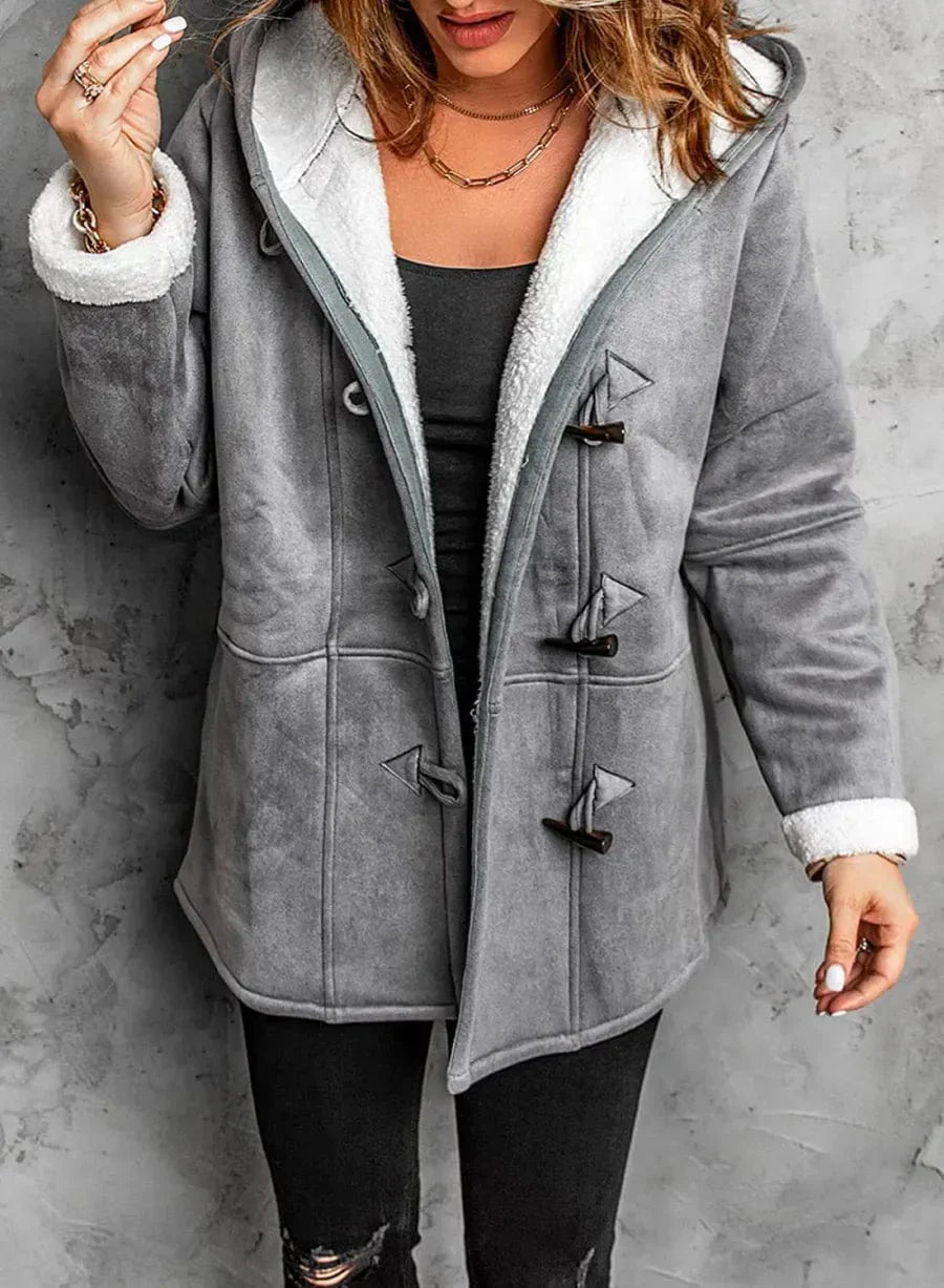 Damjacka Mjuk Fleece Tidlös Design för Kalla Dagar 11