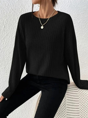 Dam Cardigan Mjuk Avslappnad Pitstrip Stickad-5