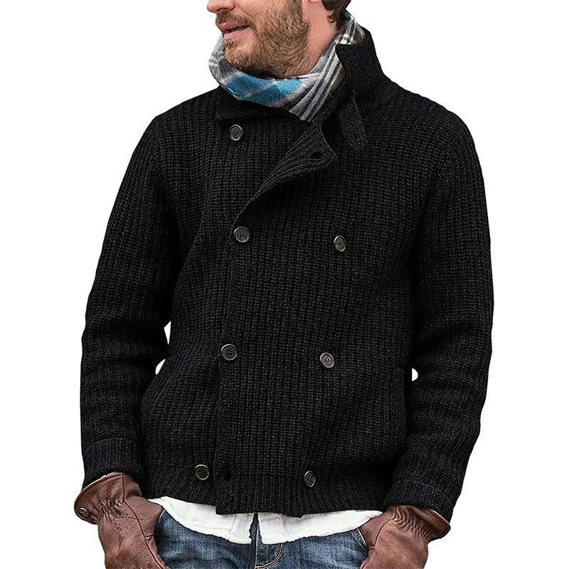 Lång Kofta Dam Vintage Stil Mjuk Akrylblandning-6