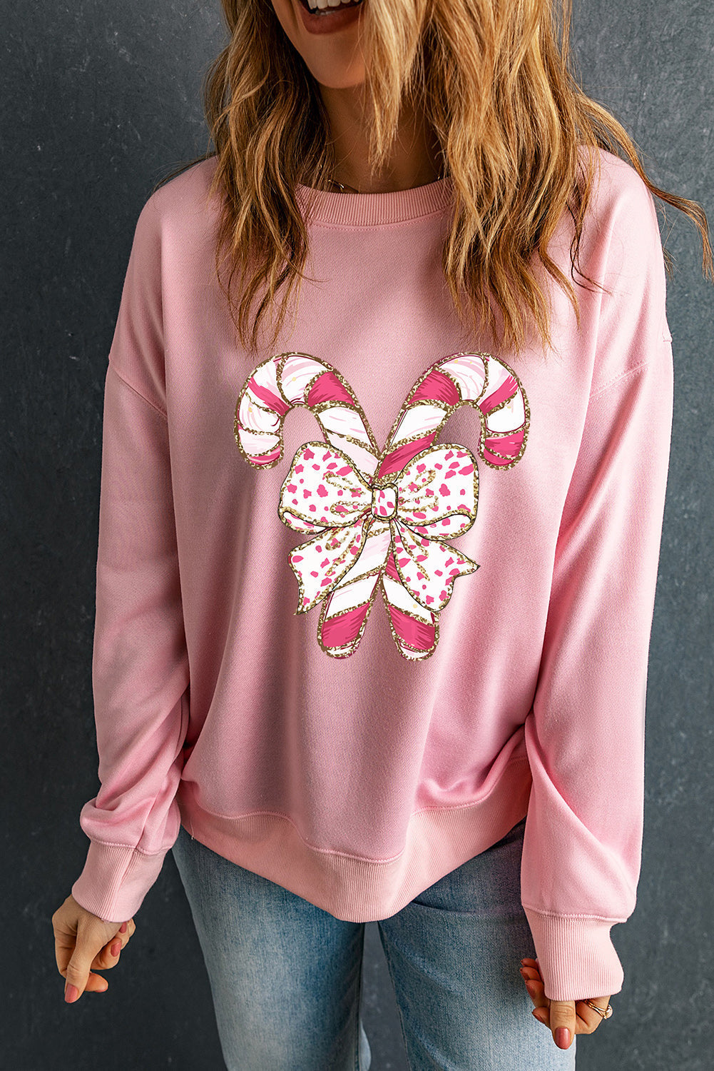 Variant image for Dam Sweatshirt Grafiskt Tryck Mjuk Bomull-5