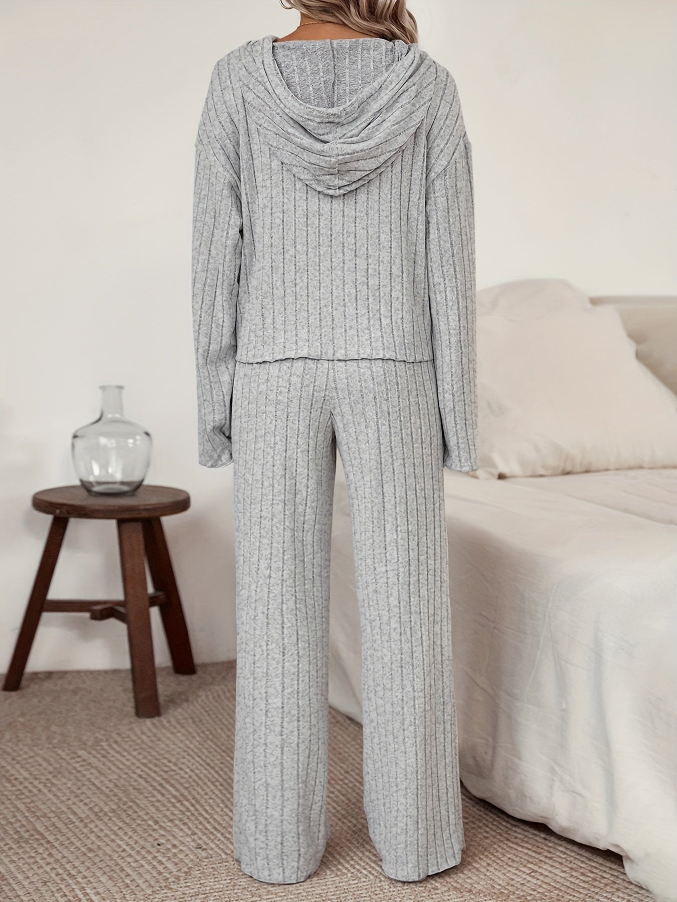 Kvinnors Hoodie Enfärgad Regular Fit Bomull 3