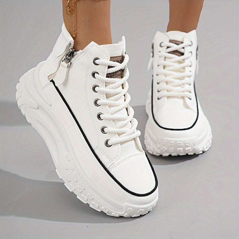 Variant image for Dam Sneakers Ankelhöga Plattform Textil Casual-9