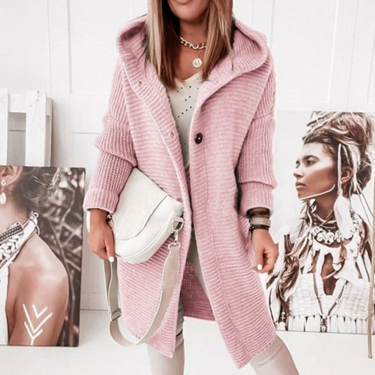Dam LÄng Kofta Cardigan Ullliknande Material 1