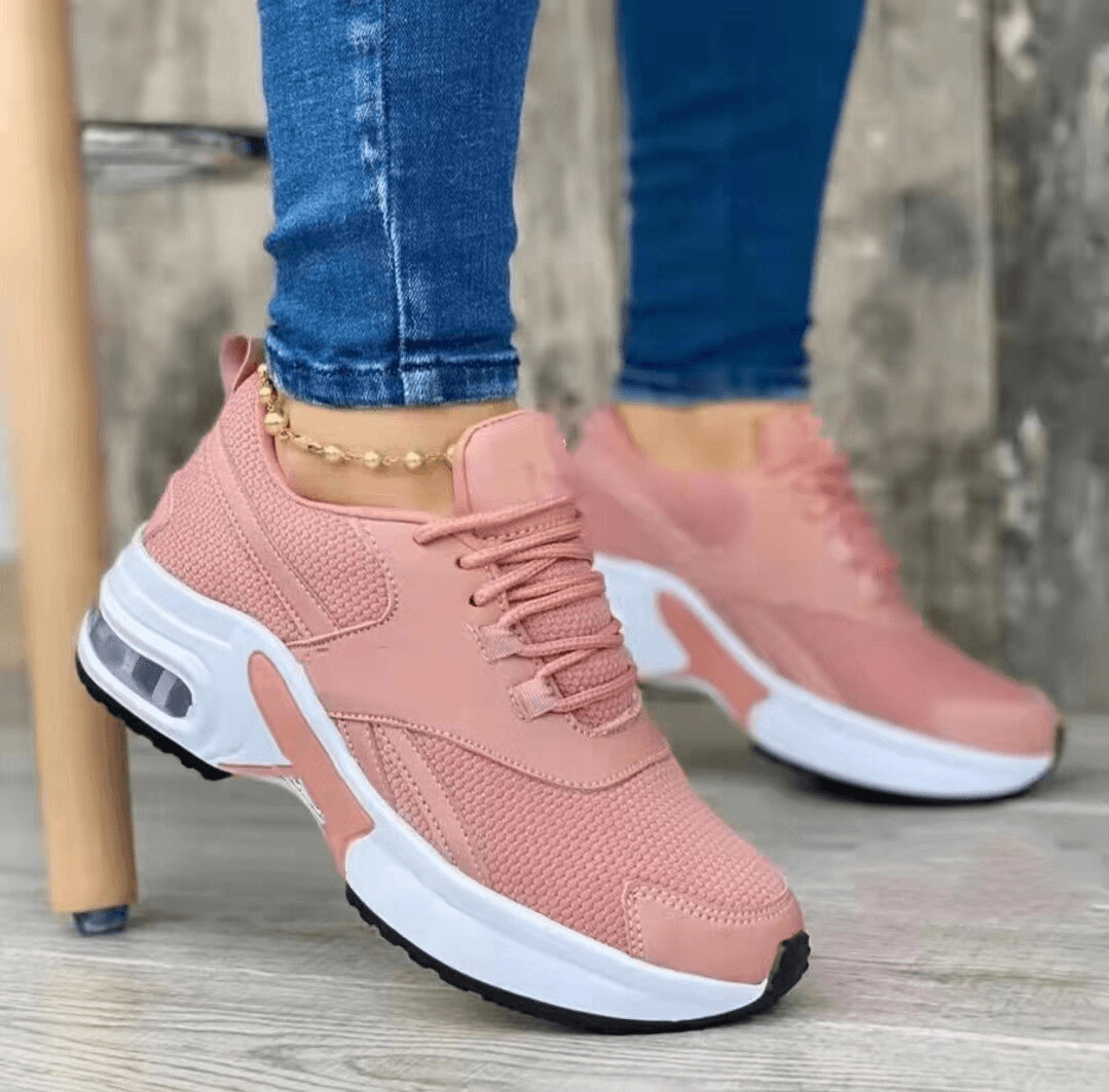 Dam Sneakers Andningsbara Lättviktsdesign med Icke-Slipssula-4